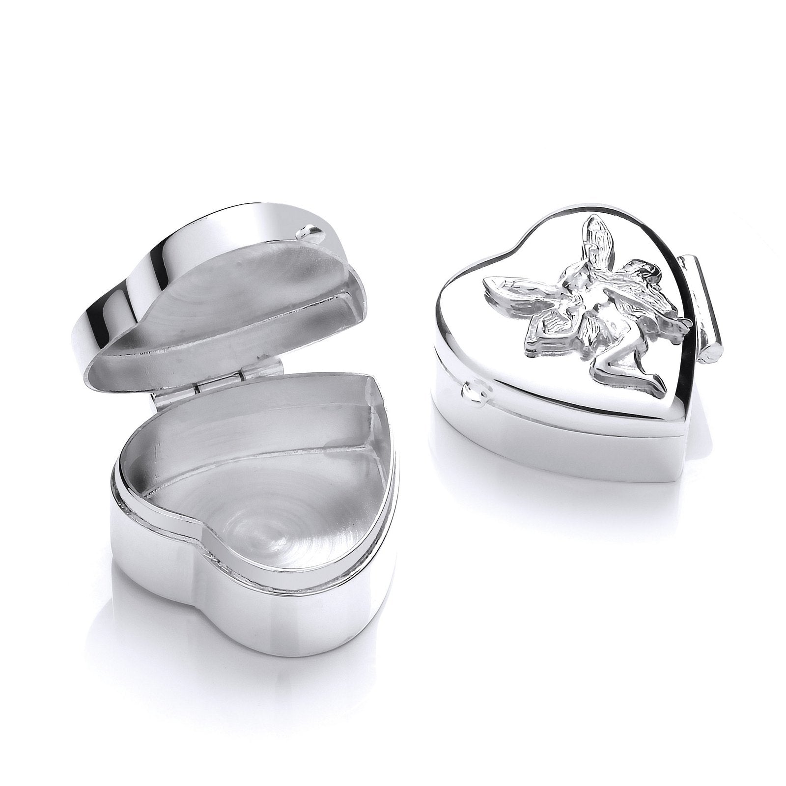 Silver Angel Trinket (Pill) Heart Box - Luxury Watch - Certified Authentic - Swiss Made – Luxury Watch by Imperial Tim